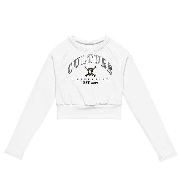 Women's "Culture University" Premium Active  Cropped Long sleeve - PREMIUM FATURE